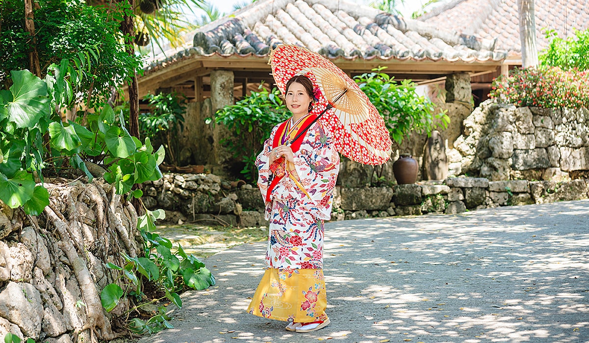 琉球彩花プラン05 琉装撮影 沖縄写真